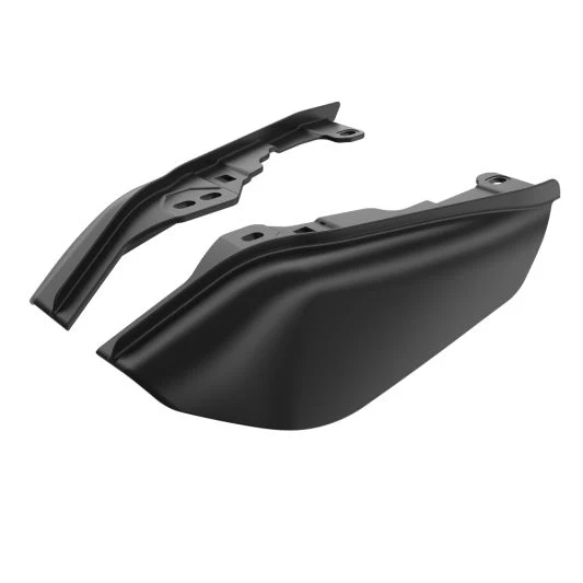 ADVANBLACK Mid-Frame Air Deflectors Heat Shield For '09-'25 Harley Davidson Touring & Trike Models - Vivid Black - Image 3