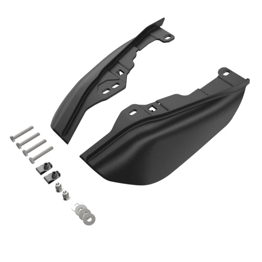 ADVANBLACK Mid-Frame Air Deflectors Heat Shield For '09-'25 Harley Davidson Touring & Trike Models - Vivid Black - Image 4
