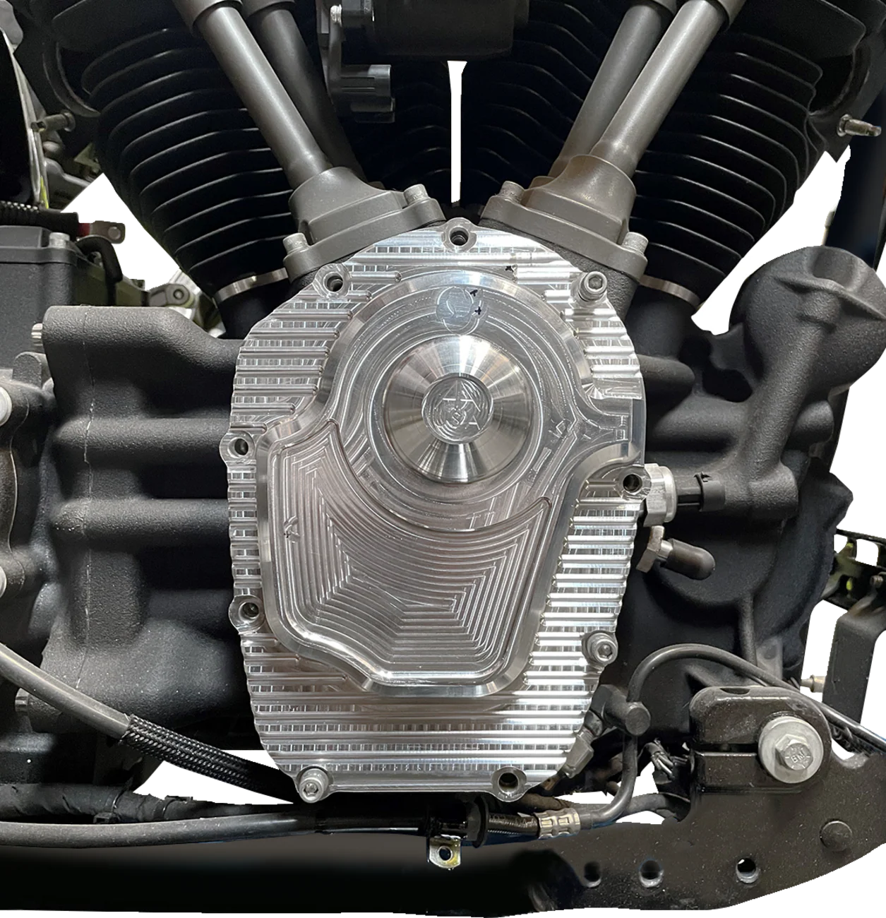 ALLOY ART Comp Cam Cover - Raw - Finned - M8 - Image 5