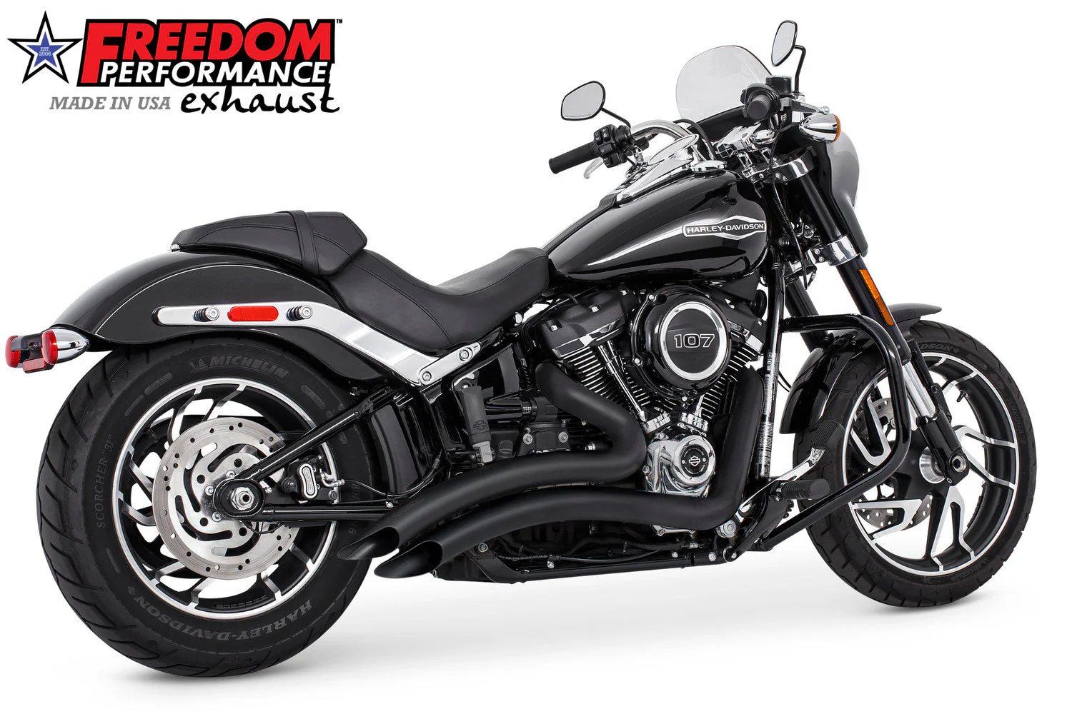 FREEDOM EXHAUST - SOFTAIL SHARP CURVE RADIUS 2018 to PRESENT M8 BUNDLE - Image 12