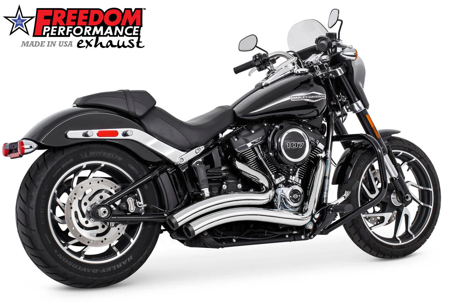FREEDOM EXHAUST - SOFTAIL SHARP CURVE RADIUS 2018 to PRESENT M8 BUNDLE - Image 14