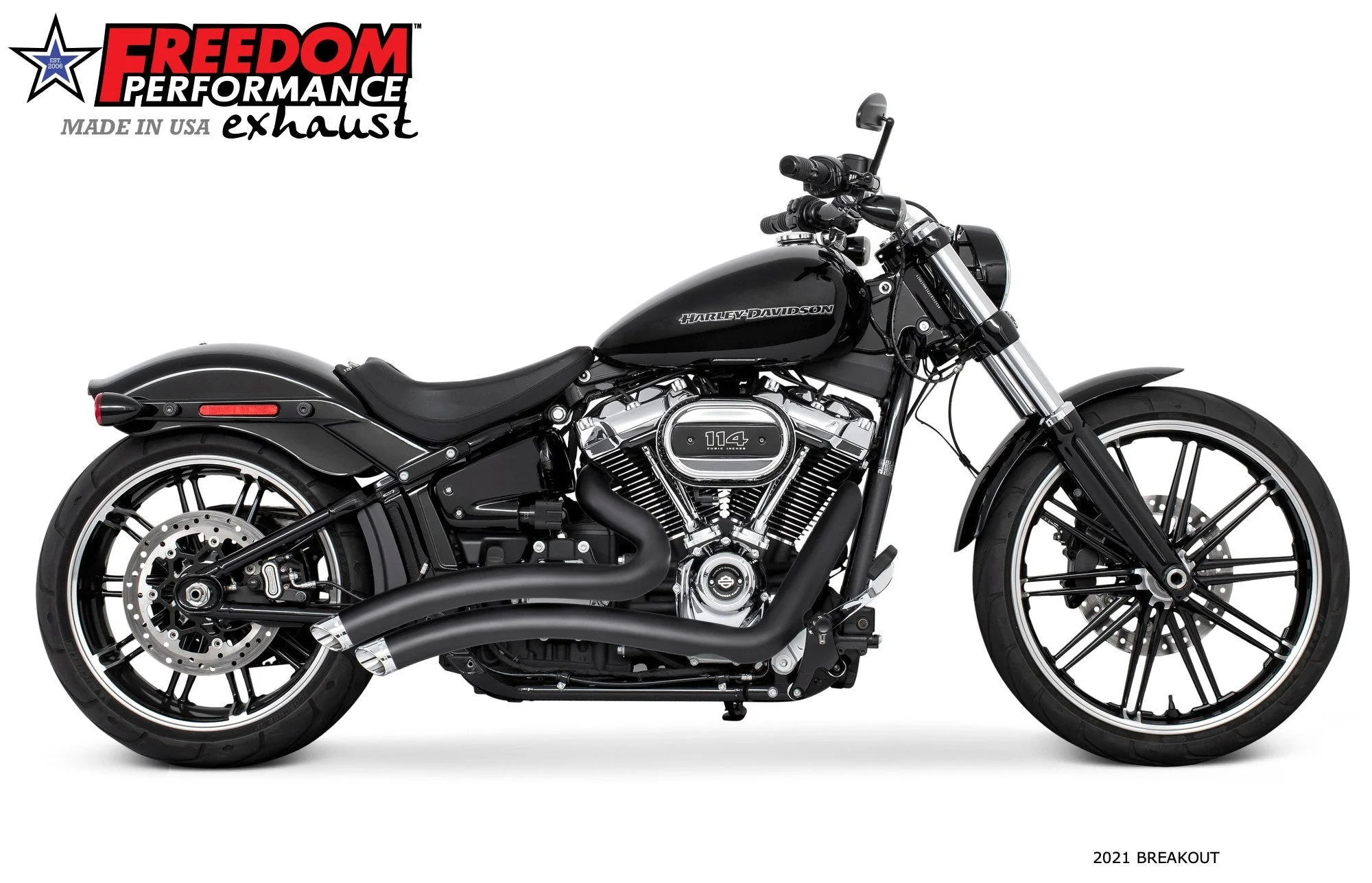 FREEDOM EXHAUST - SOFTAIL SHARP CURVE RADIUS 2018 to PRESENT M8 BUNDLE - Image 7