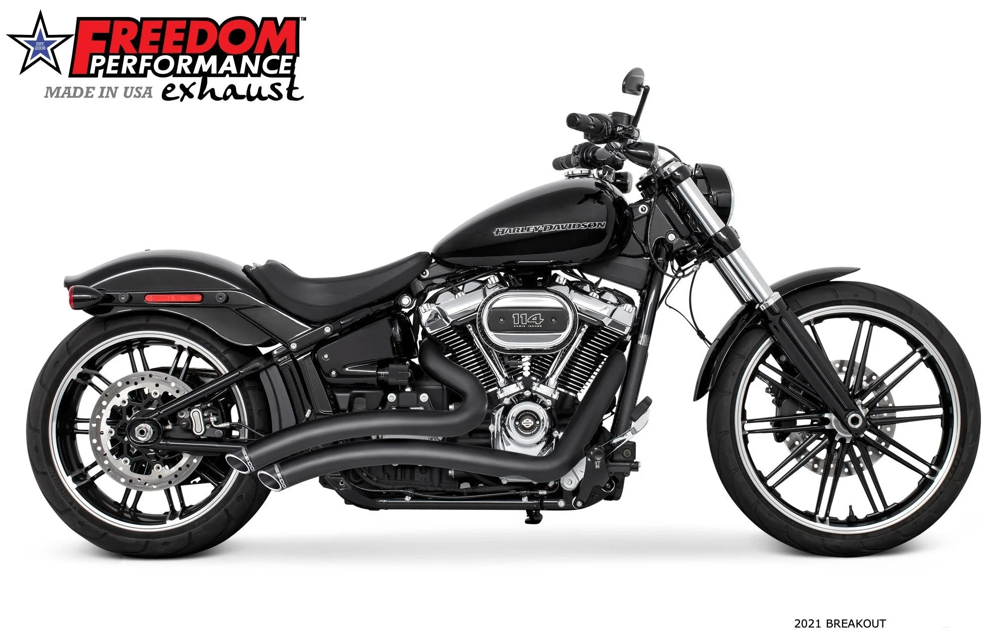 FREEDOM EXHAUST - SOFTAIL SHARP CURVE RADIUS 2018 to PRESENT M8 BUNDLE - Image 9