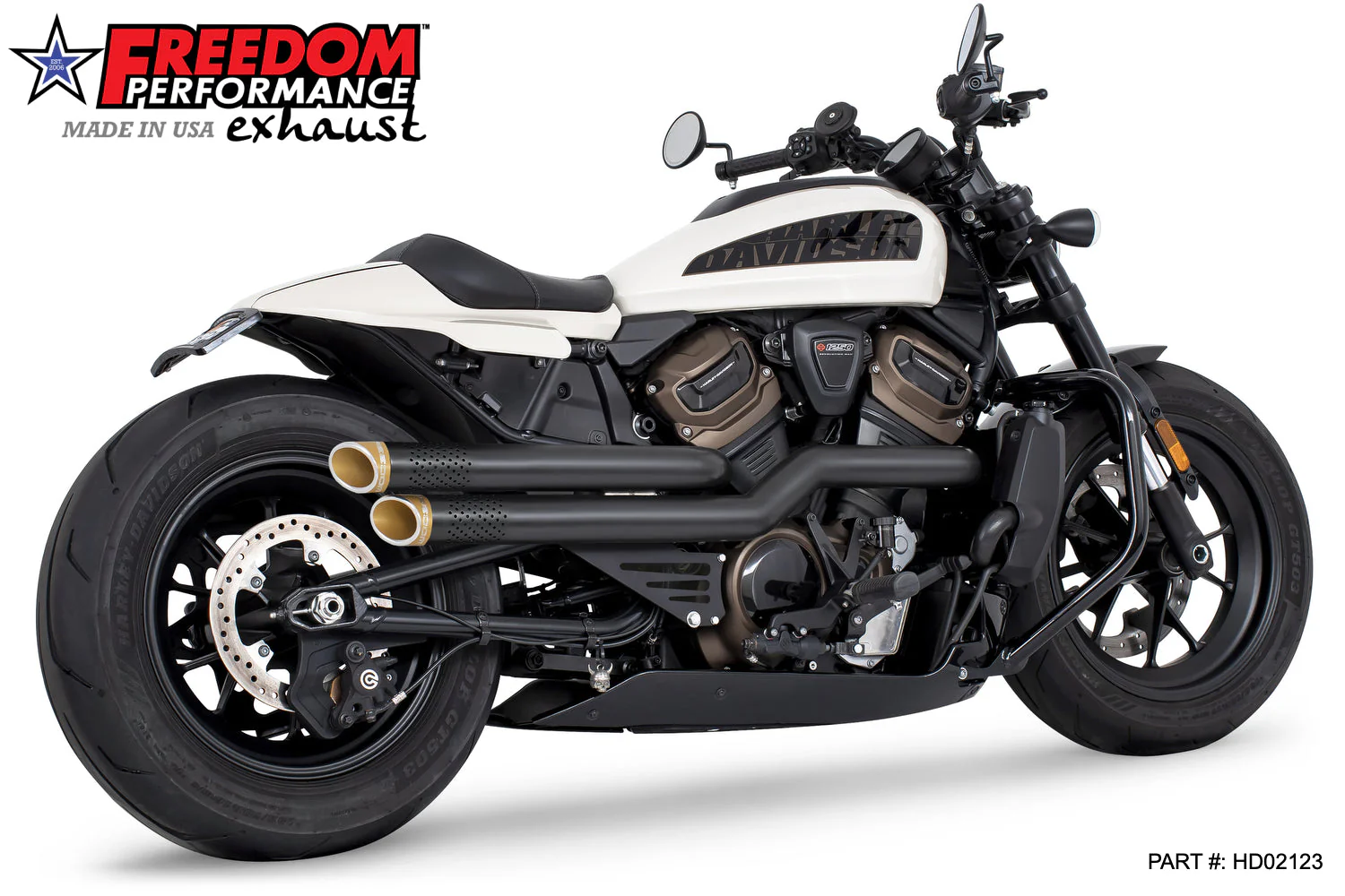 FREEDOM EXHAUST - SPORTSTER S "NEW 2023" INDEPENDENCE "PERFORATED" HIGH Fits 2021 to Present - Image 13