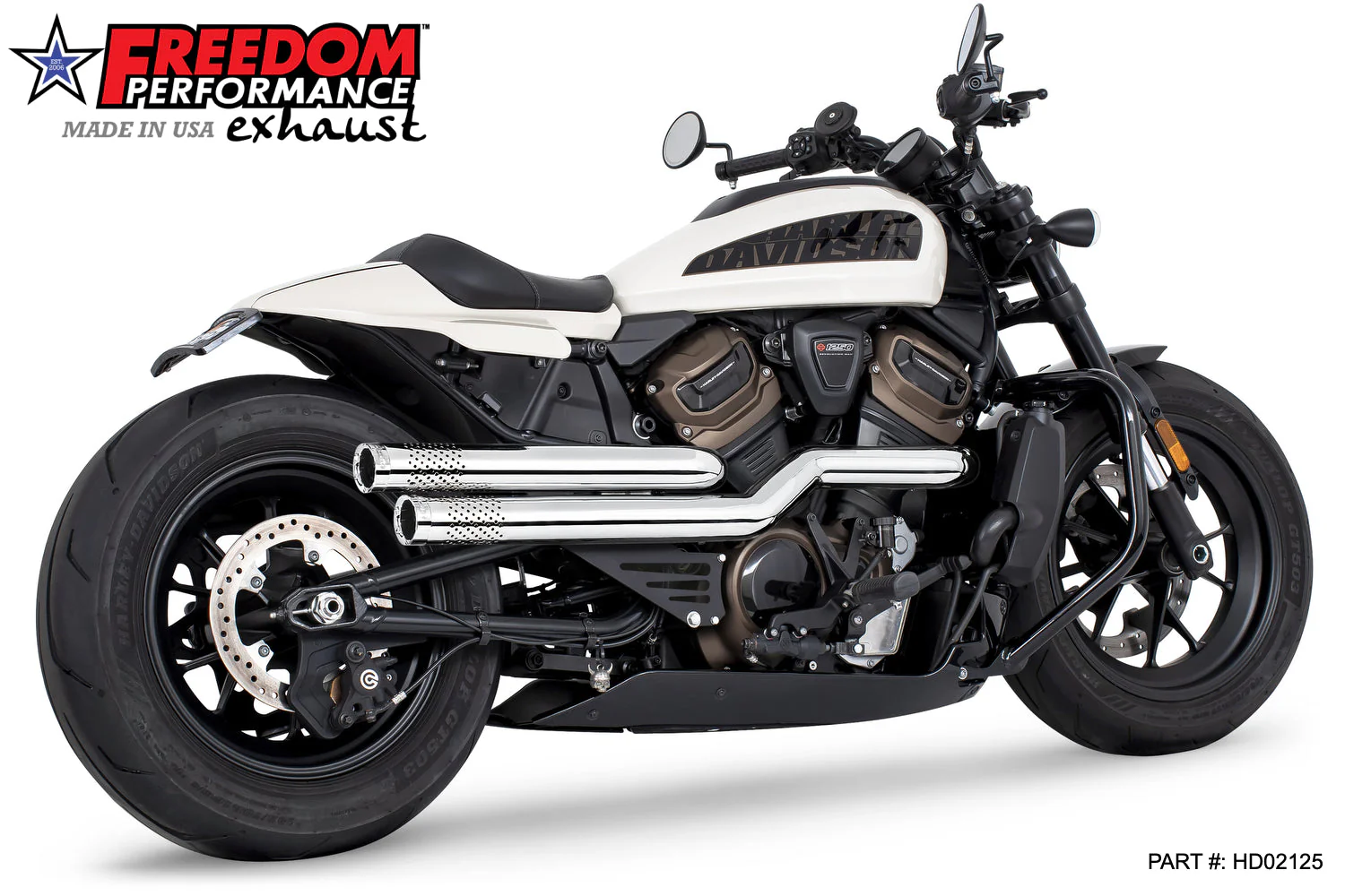FREEDOM EXHAUST - SPORTSTER S "NEW 2023" INDEPENDENCE "PERFORATED" HIGH Fits 2021 to Present - Image 15