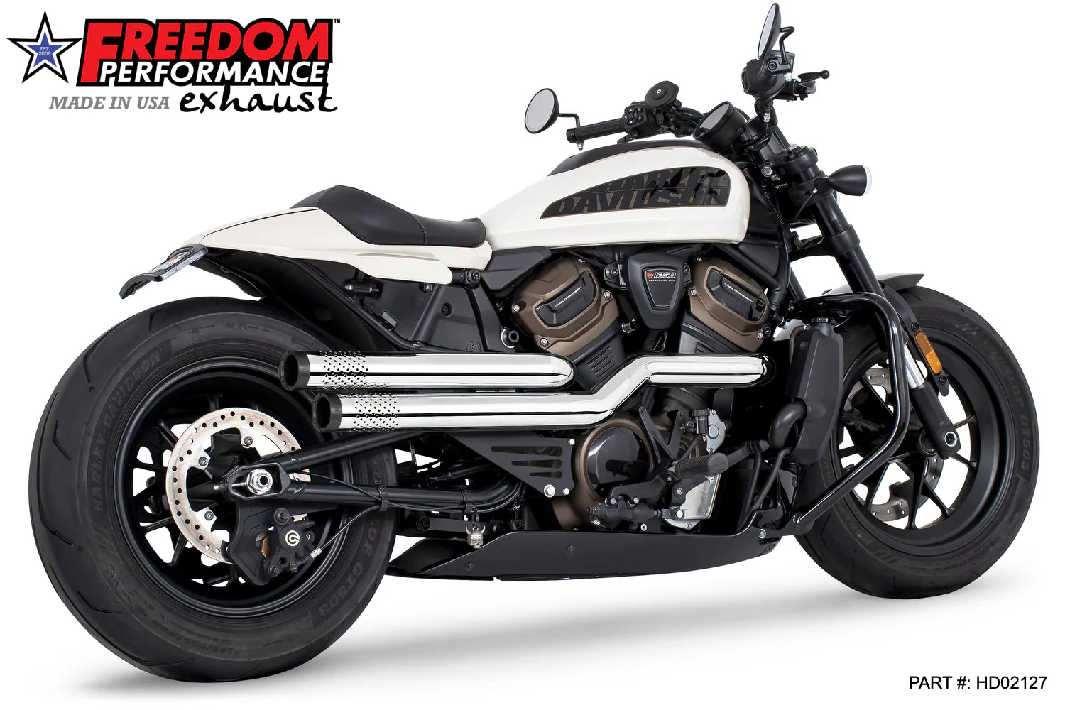FREEDOM EXHAUST - SPORTSTER S "NEW 2023" INDEPENDENCE "PERFORATED" HIGH Fits 2021 to Present - Image 17