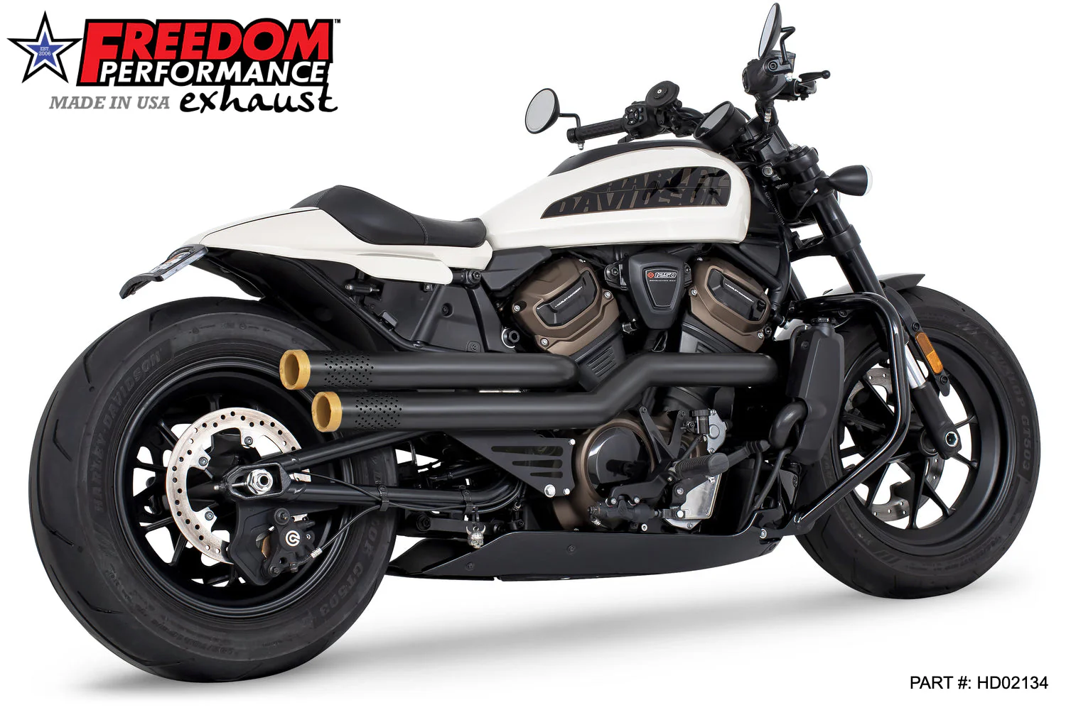 FREEDOM EXHAUST - SPORTSTER S "NEW 2023" INDEPENDENCE "PERFORATED" HIGH Fits 2021 to Present - Image 24