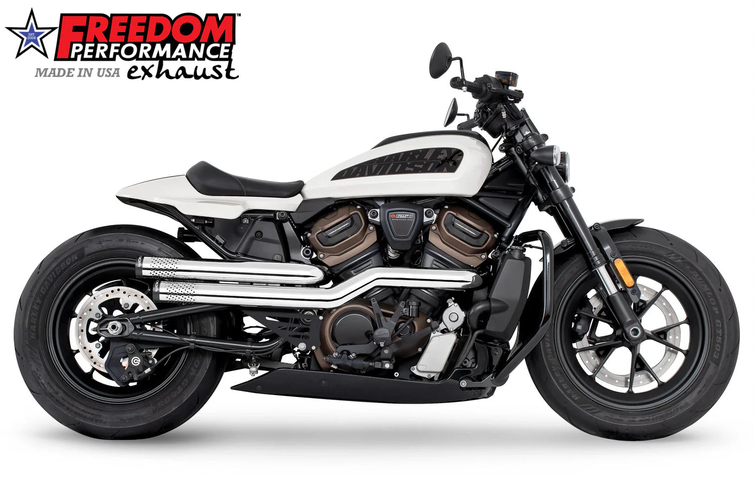 FREEDOM EXHAUST - SPORTSTER S "NEW 2023" INDEPENDENCE "PERFORATED" HIGH Fits 2021 to Present - Image 27