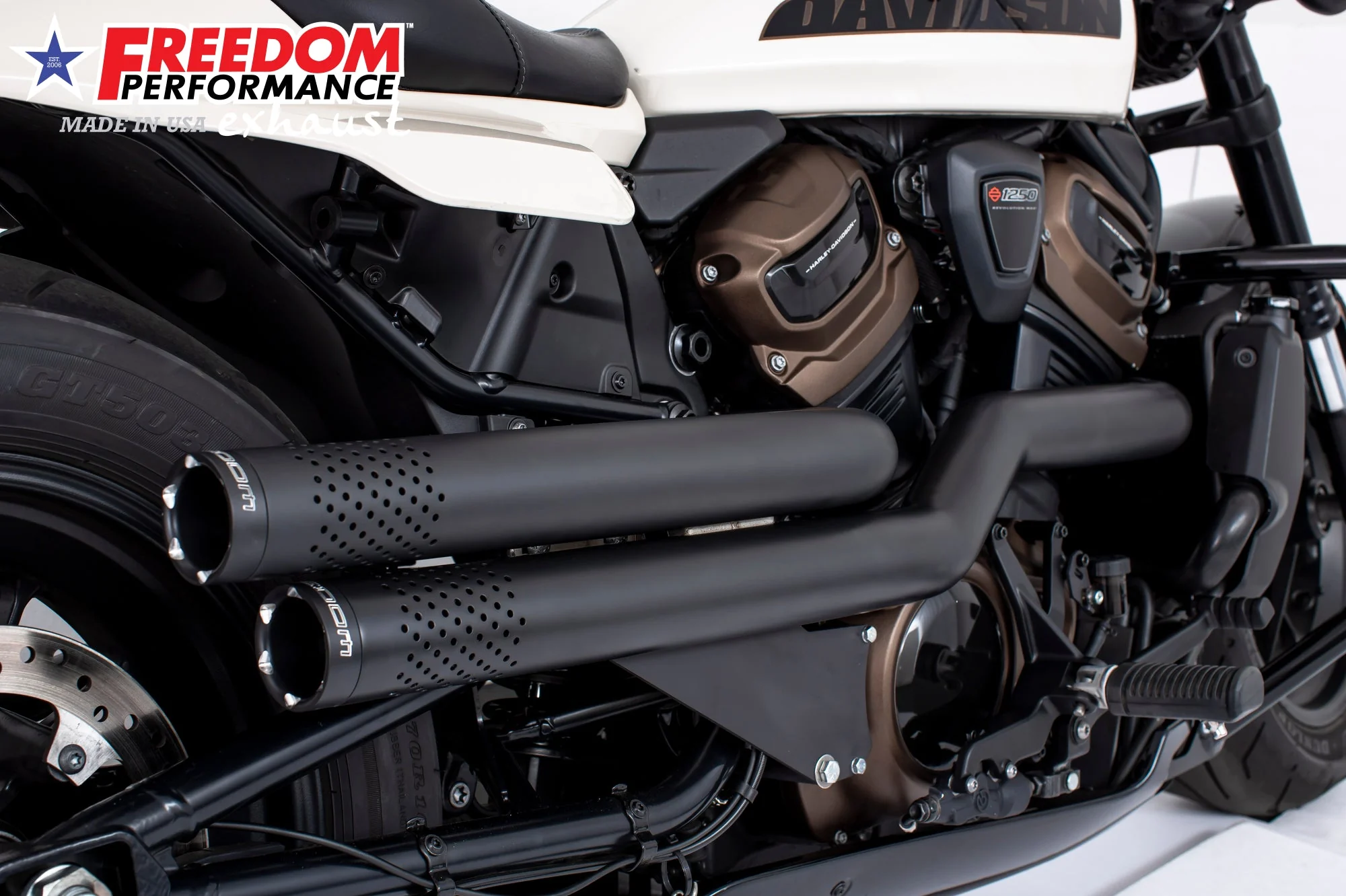 FREEDOM EXHAUST - SPORTSTER S "NEW 2023" INDEPENDENCE "PERFORATED" HIGH Fits 2021 to Present - Image 3