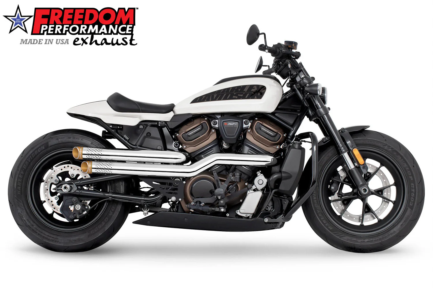 FREEDOM EXHAUST - SPORTSTER S "NEW 2023" INDEPENDENCE "PERFORATED" HIGH Fits 2021 to Present - Image 43