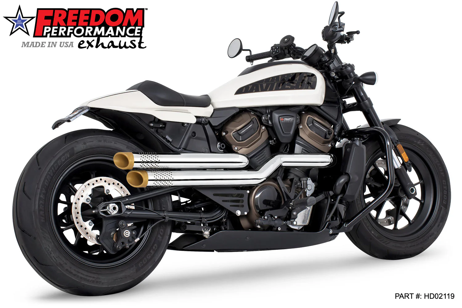 FREEDOM EXHAUST - SPORTSTER S "NEW 2023" INDEPENDENCE "PERFORATED" HIGH Fits 2021 to Present - Image 9