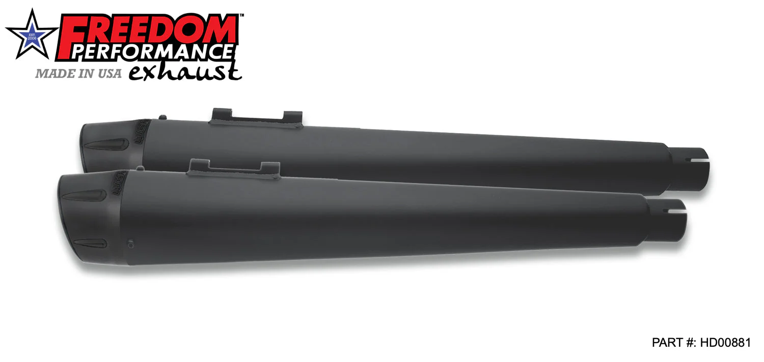 FREEDOM EXHAUST - TOURING/TRIKE AMERICAN OUTLAW & COMBAT FLUTED 4.5" MEGAPHONE SLIP-ONS - Image 20