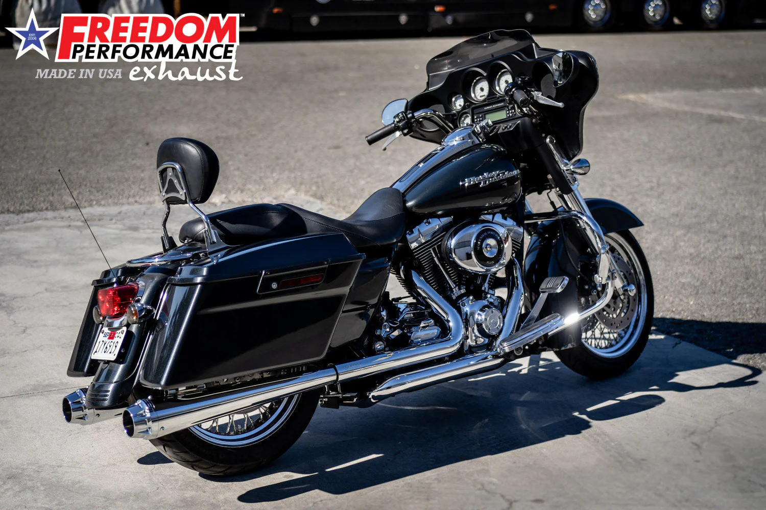 FREEDOM EXHAUST - TOURING/TRIKE AMERICAN OUTLAW & COMBAT FLUTED 4.5" MEGAPHONE SLIP-ONS - Image 29