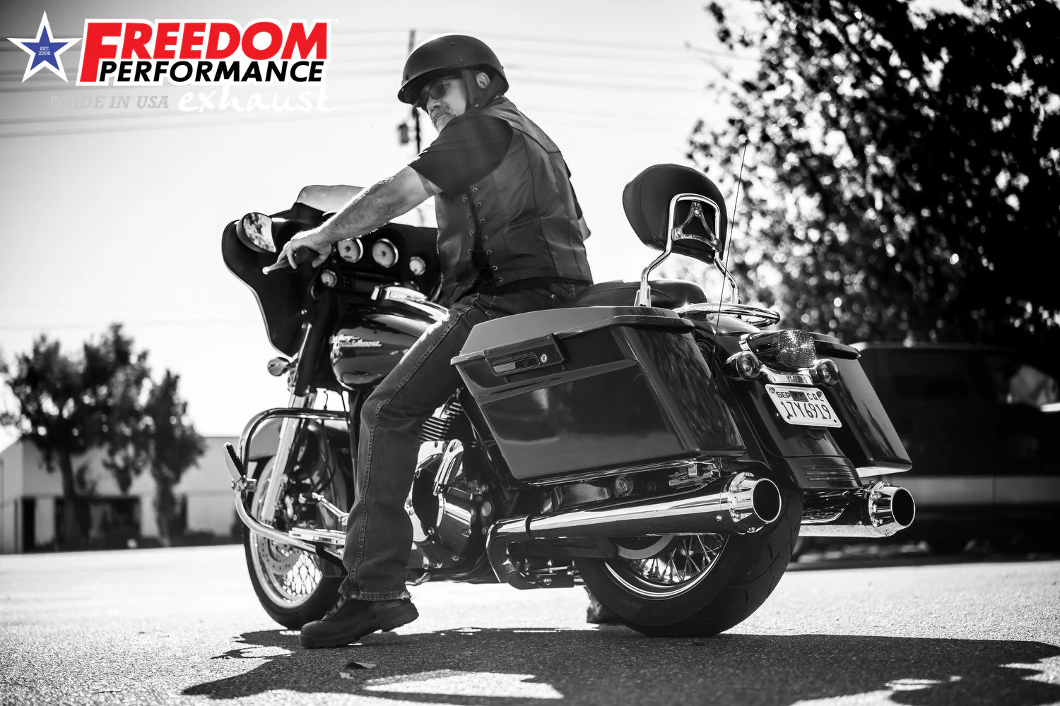FREEDOM EXHAUST - TOURING/TRIKE AMERICAN OUTLAW & COMBAT FLUTED 4.5" MEGAPHONE SLIP-ONS - Image 34