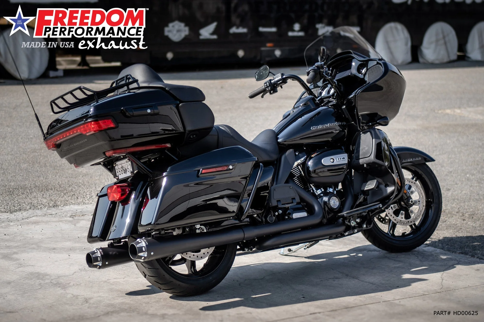 FREEDOM EXHAUST - TOURING/TRIKE AMERICAN OUTLAW & COMBAT FLUTED 4.5" MEGAPHONE SLIP-ONS - Image 36