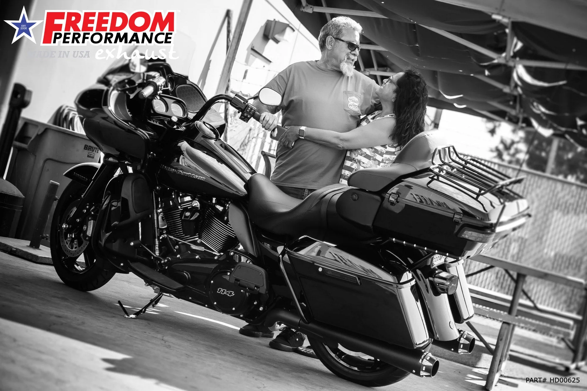FREEDOM EXHAUST - TOURING/TRIKE AMERICAN OUTLAW & COMBAT FLUTED 4.5" MEGAPHONE SLIP-ONS - Image 38