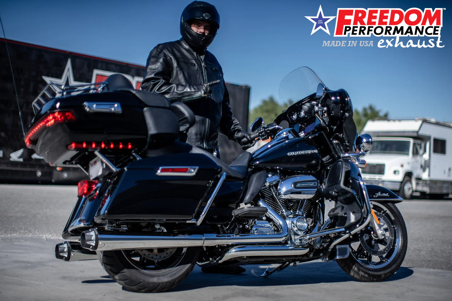 FREEDOM EXHAUST - TOURING/TRIKE AMERICAN OUTLAW & COMBAT FLUTED 4.5" MEGAPHONE SLIP-ONS - Image 41