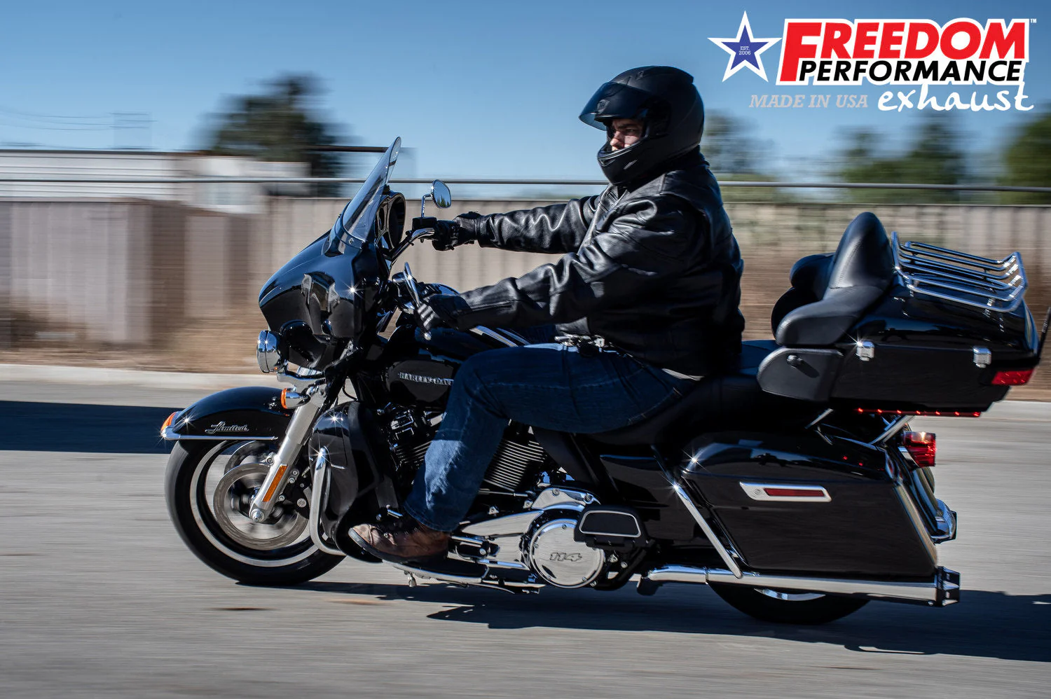 FREEDOM EXHAUST - TOURING/TRIKE AMERICAN OUTLAW & COMBAT FLUTED 4.5" MEGAPHONE SLIP-ONS - Image 42