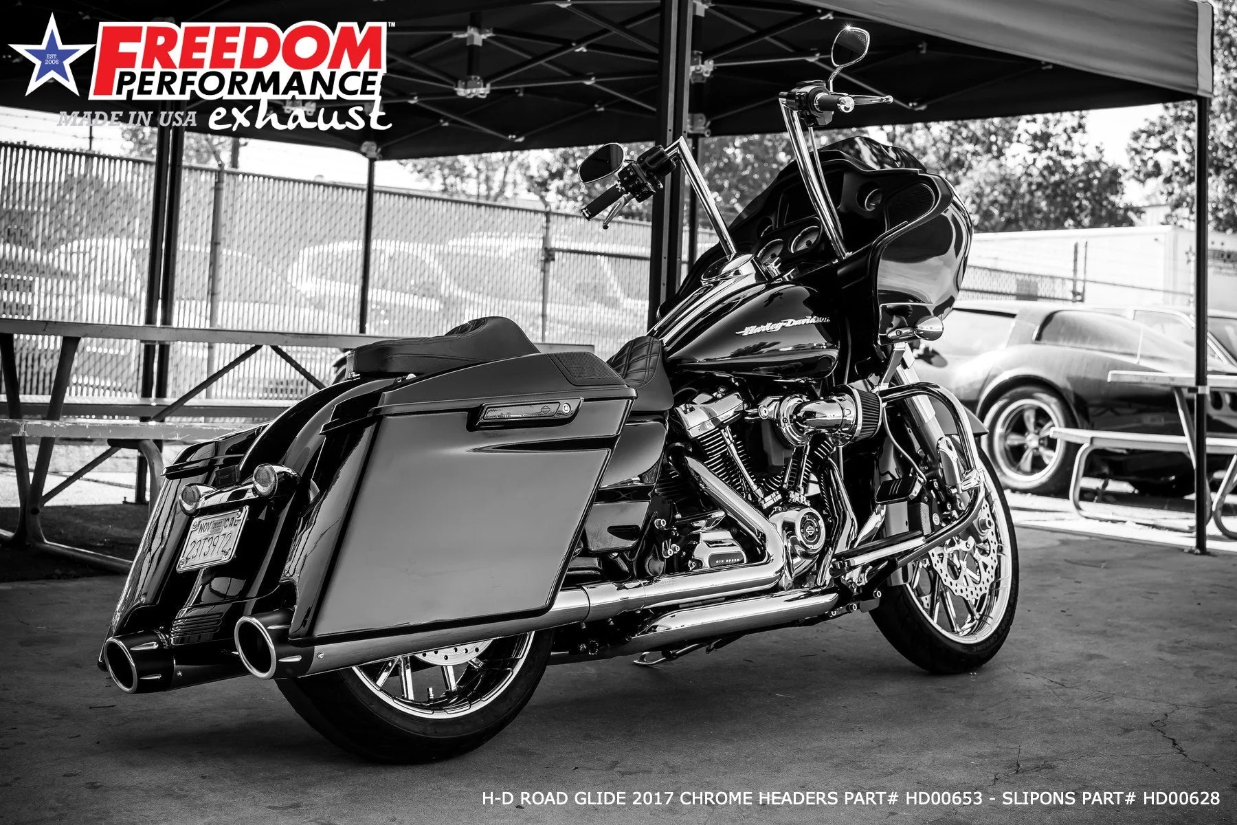 FREEDOM EXHAUST - TOURING/TRIKE AMERICAN OUTLAW & COMBAT FLUTED 4.5" MEGAPHONE SLIP-ONS - Image 43