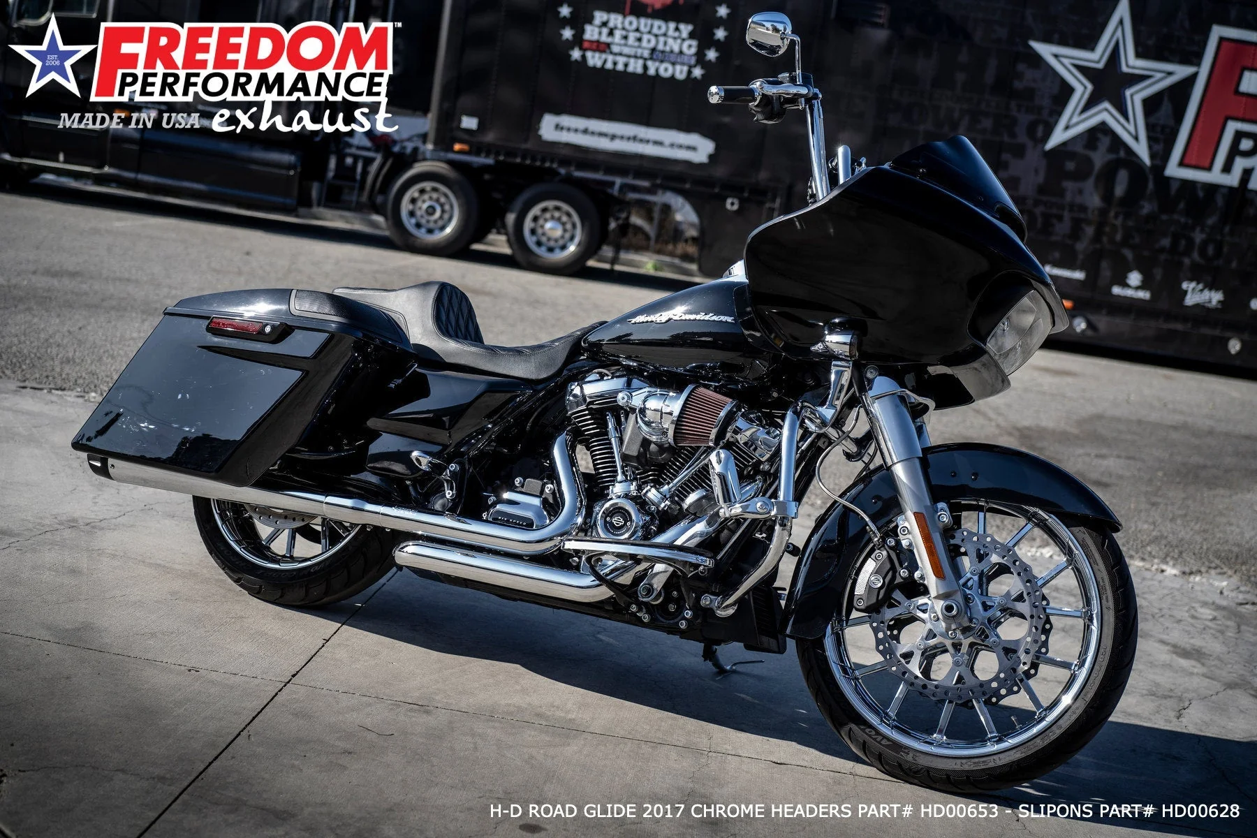 FREEDOM EXHAUST - TOURING/TRIKE AMERICAN OUTLAW & COMBAT FLUTED 4.5" MEGAPHONE SLIP-ONS - Image 47