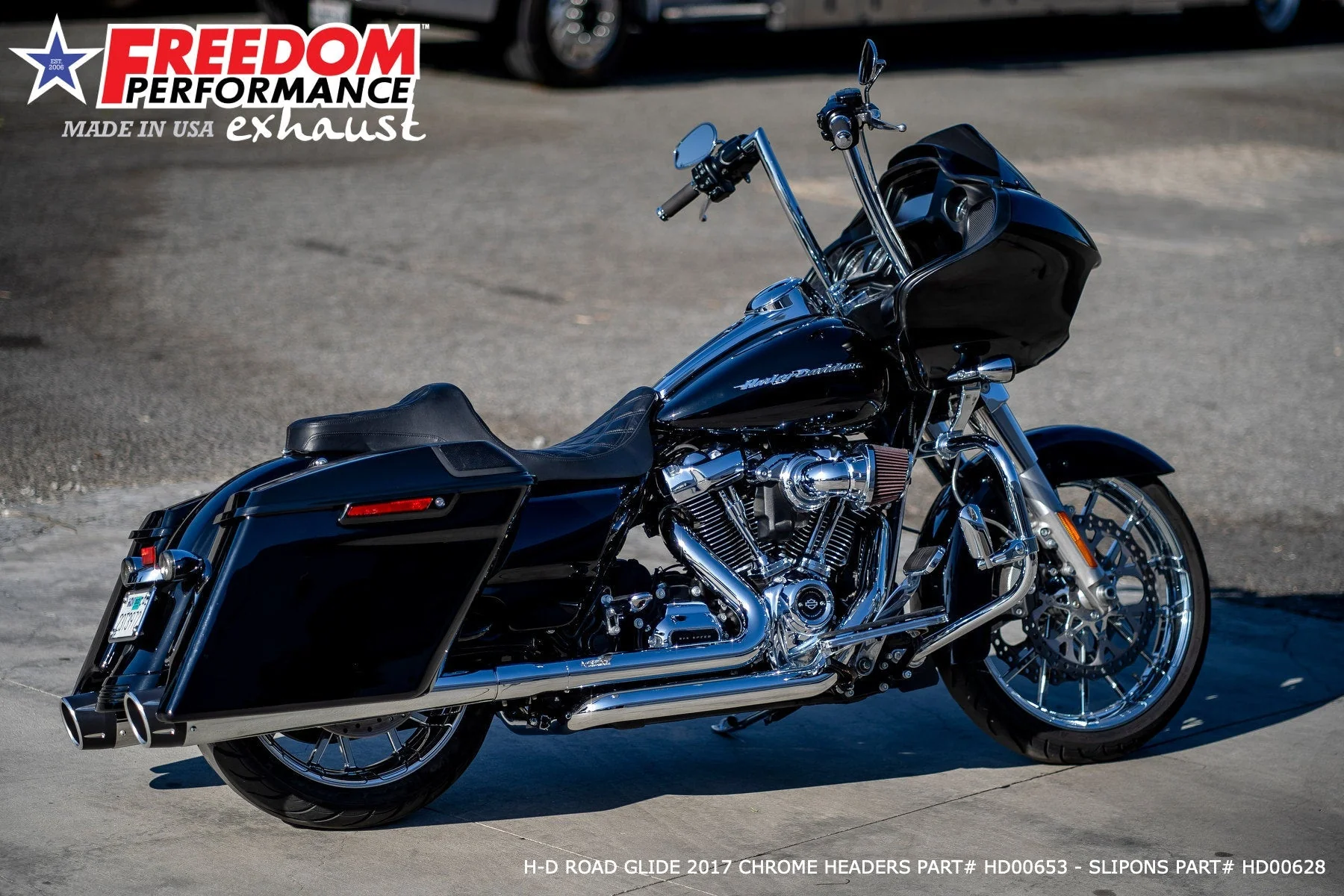 FREEDOM EXHAUST - TOURING/TRIKE AMERICAN OUTLAW & COMBAT FLUTED 4.5" MEGAPHONE SLIP-ONS - Image 49