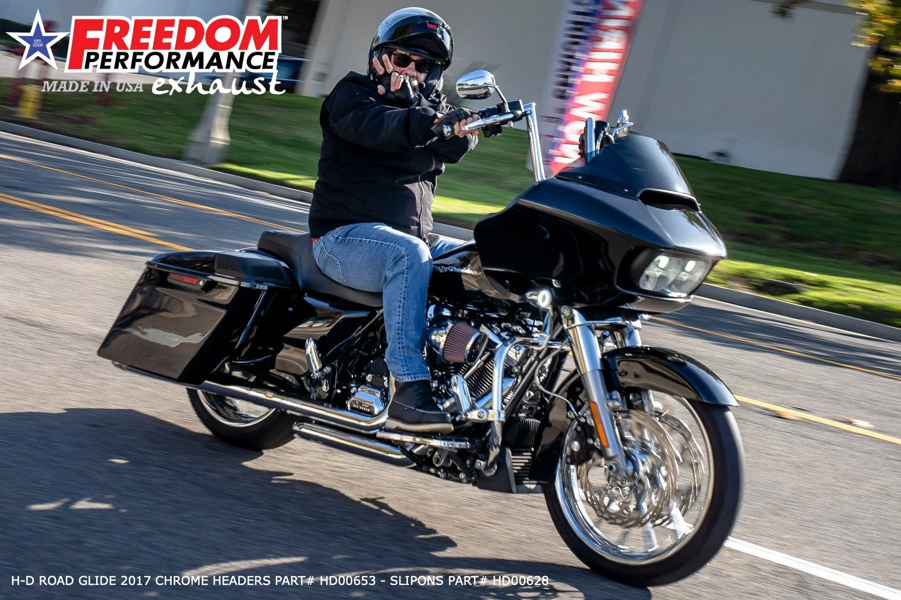 FREEDOM EXHAUST - TOURING/TRIKE AMERICAN OUTLAW & COMBAT FLUTED 4.5" MEGAPHONE SLIP-ONS - Image 52