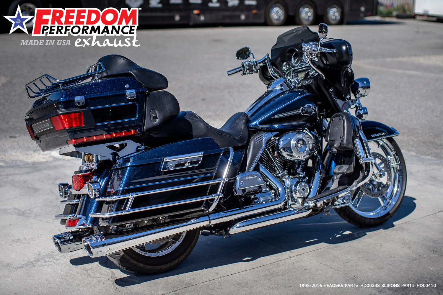 FREEDOM EXHAUST - TOURING/TRIKE AMERICAN OUTLAW & COMBAT FLUTED 4.5" MEGAPHONE SLIP-ONS - Image 53
