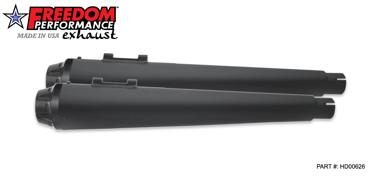 FREEDOM EXHAUST - TOURING/TRIKE AMERICAN OUTLAW & COMBAT FLUTED 4.5" MEGAPHONE SLIP-ONS - Image 9