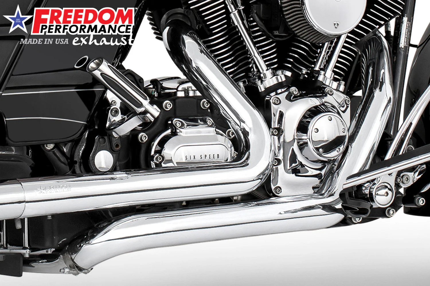 FREEDOM EXHAUST -  TRIKE/FREEWHEELER RIGHT SIDE TUCK & UNDER & CLASSIC TRUE-DUAL HEADERS - Image 12