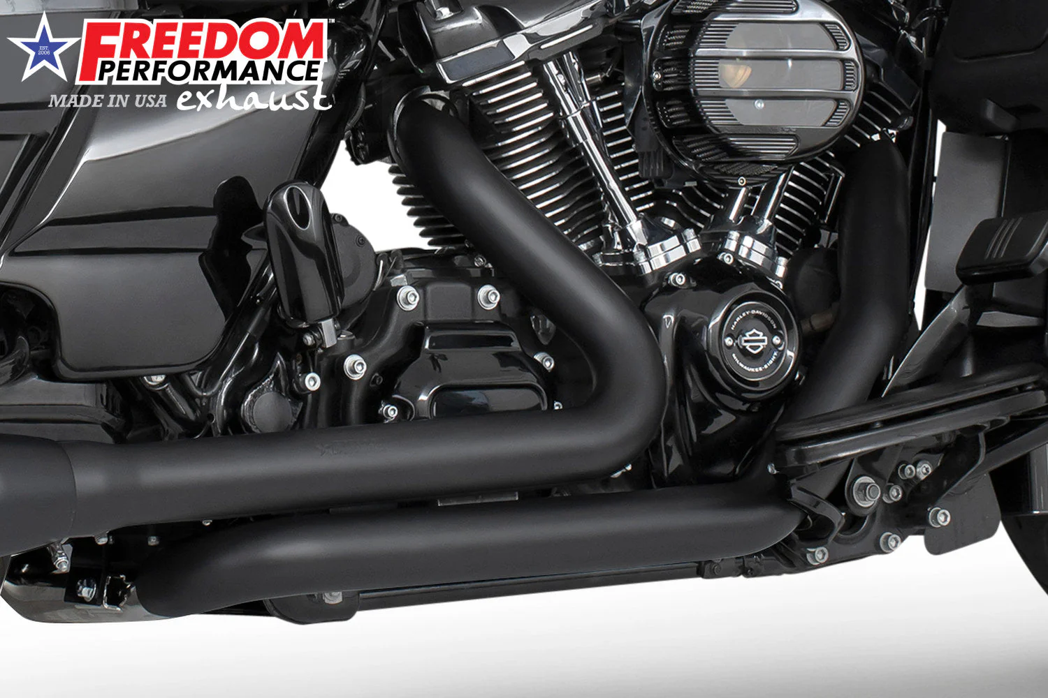FREEDOM EXHAUST -  TRIKE/FREEWHEELER RIGHT SIDE TUCK & UNDER & CLASSIC TRUE-DUAL HEADERS - Image 14
