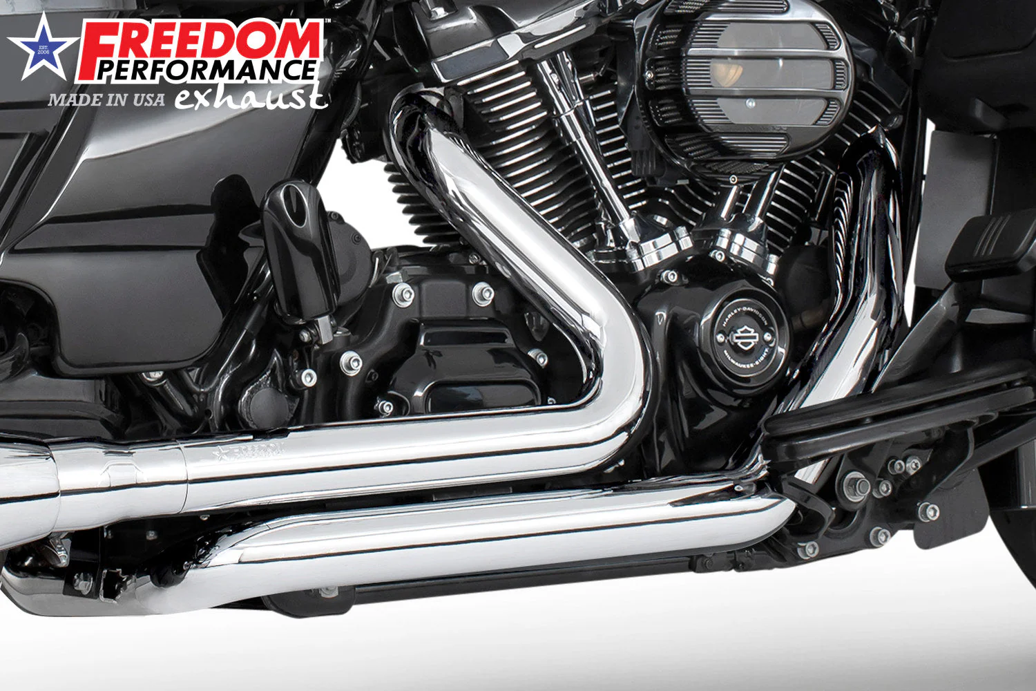FREEDOM EXHAUST -  TRIKE/FREEWHEELER RIGHT SIDE TUCK & UNDER & CLASSIC TRUE-DUAL HEADERS - Image 15