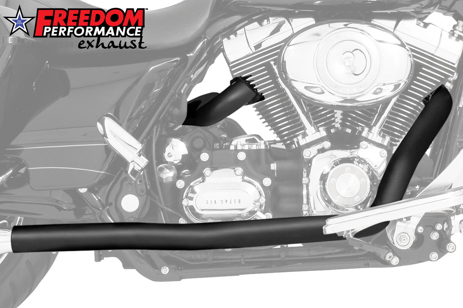 FREEDOM EXHAUST -  TRIKE/FREEWHEELER RIGHT SIDE TUCK & UNDER & CLASSIC TRUE-DUAL HEADERS - Image 7