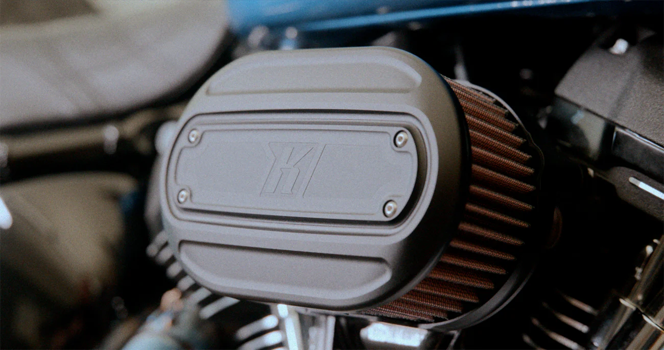 KODLIN USA OVAL AIR CLEANER KIT - BLACK - M8 - Image 3