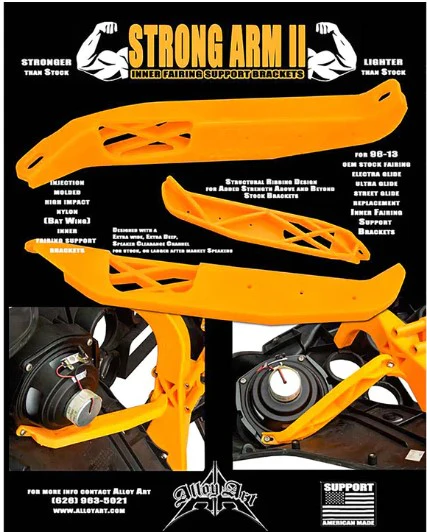 ALLOY ART Strong Arm Fairing Support Bracket - FLH '96-'13 - Image 4