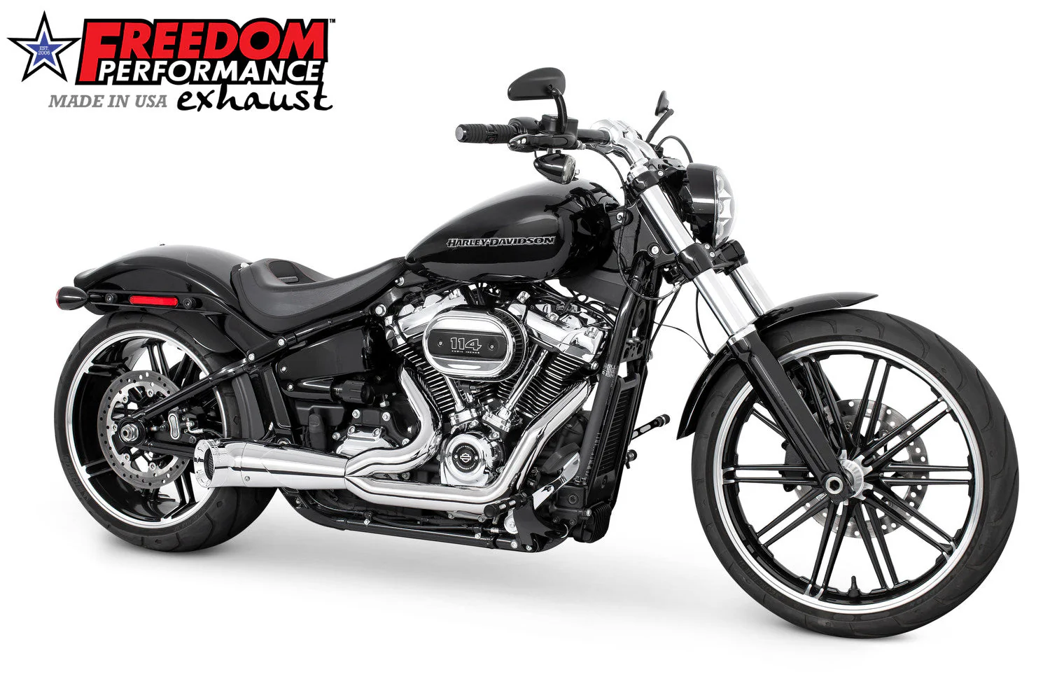 FREEDOM EXHAUST -  SOFTAIL 2-INTO-1 TURNOUT/SIDEDUMP BUNDLE - Image 10