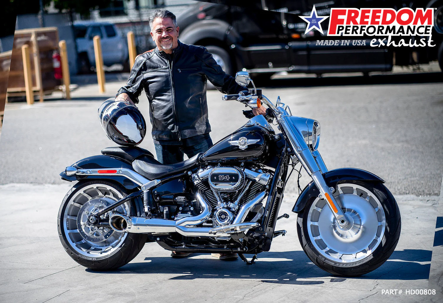 FREEDOM EXHAUST -  SOFTAIL 2-INTO-1 TURNOUT/SIDEDUMP BUNDLE - Image 15