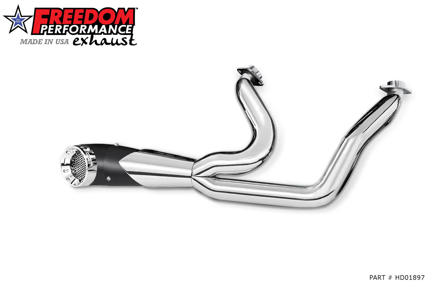 FREEDOM EXHAUST -  SOFTAIL 2-INTO-1 TURNOUT/SIDEDUMP BUNDLE - Image 32