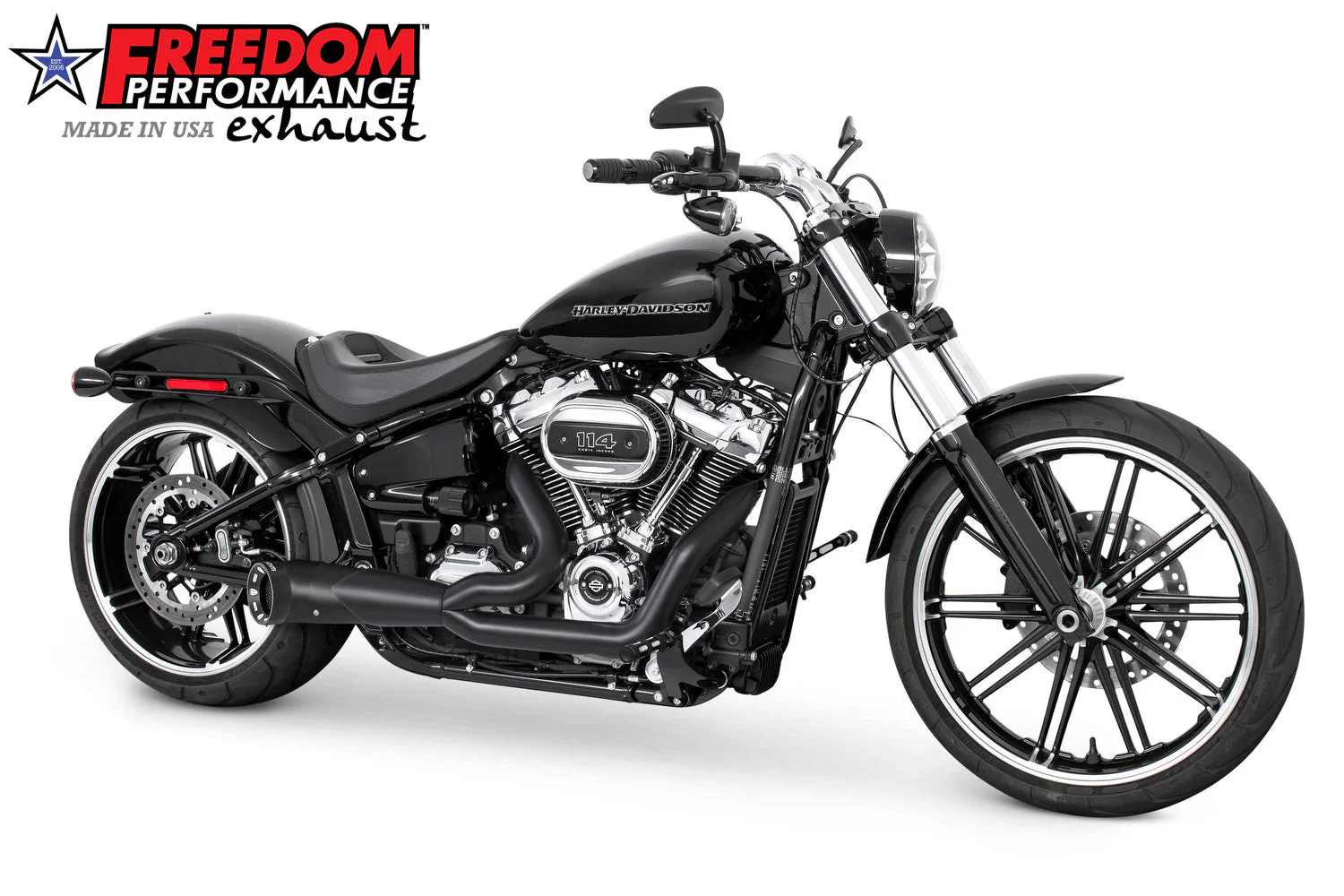 FREEDOM EXHAUST -  SOFTAIL 2-INTO-1 TURNOUT/SIDEDUMP BUNDLE - Image 9