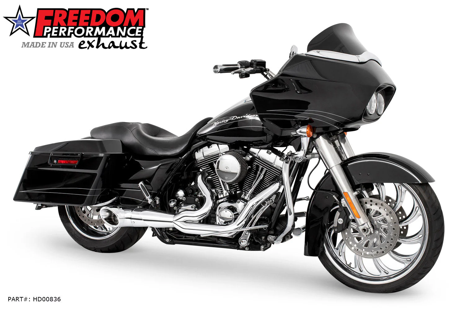 FREEDOM EXHAUST - TOURING 2-INTO-1 TURNOUT/SIDEDUMP FULL SYSTEM BUNDLE - Image 43