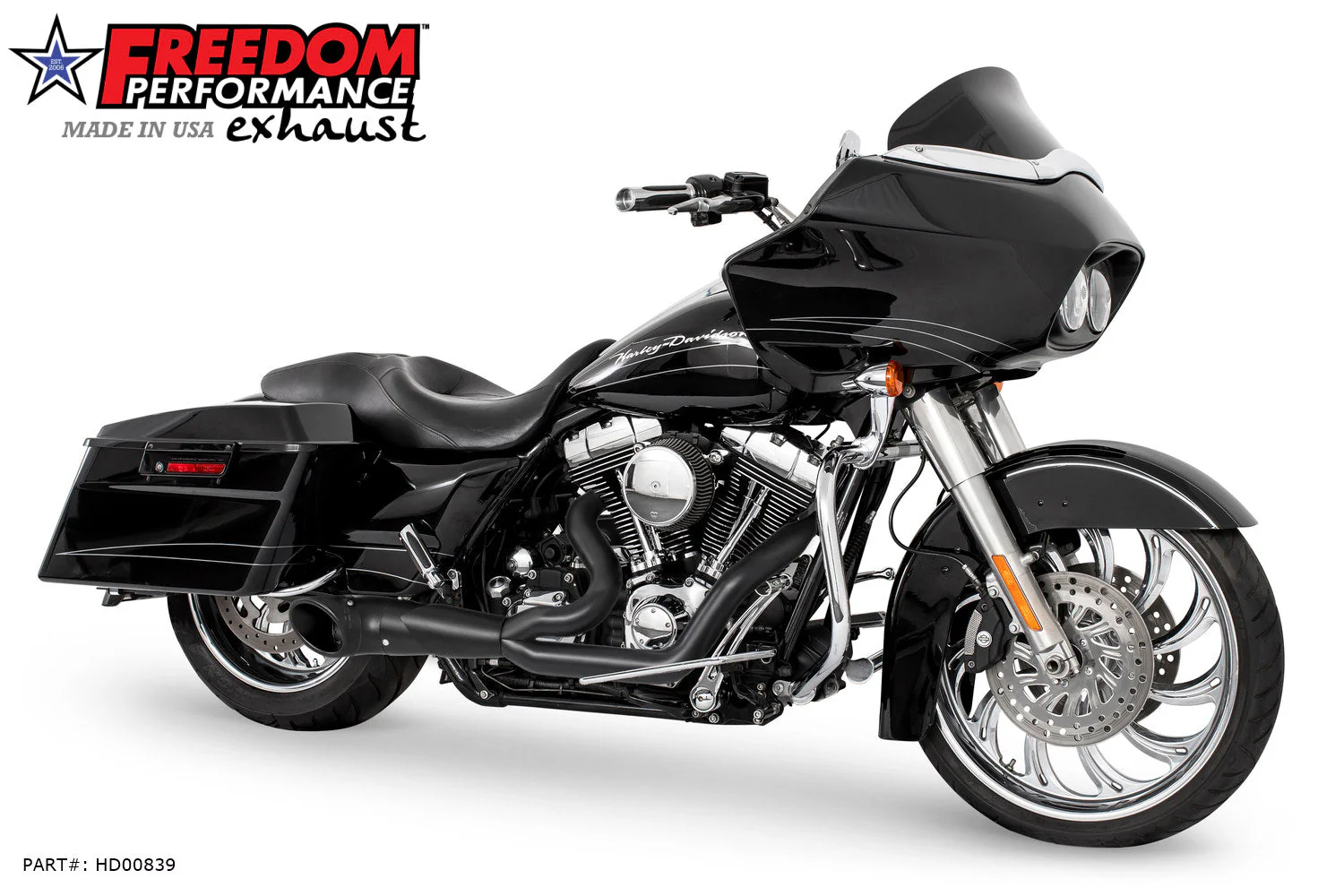 FREEDOM EXHAUST - TOURING 2-INTO-1 TURNOUT/SIDEDUMP FULL SYSTEM BUNDLE - Image 46