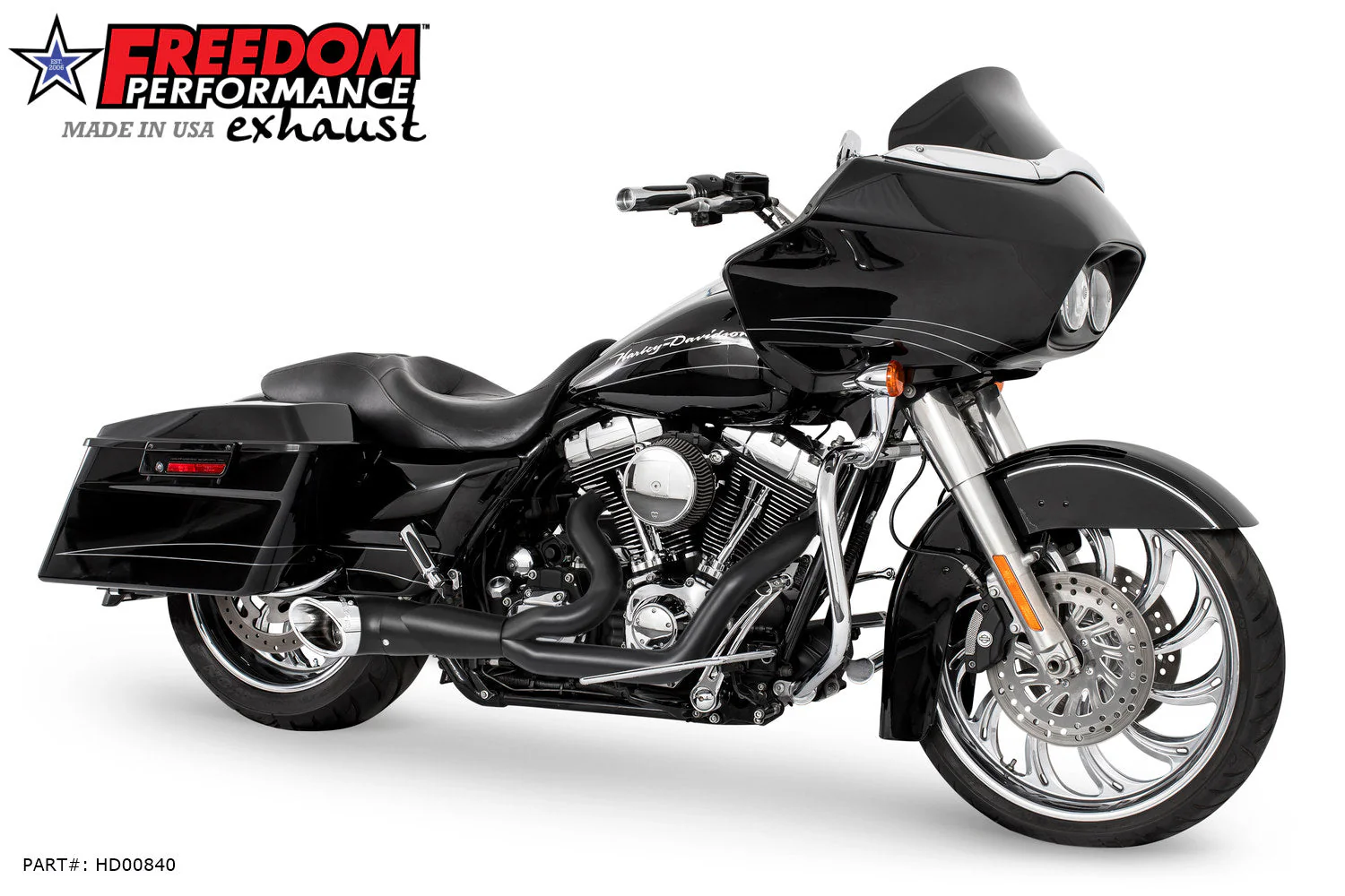 FREEDOM EXHAUST - TOURING 2-INTO-1 TURNOUT/SIDEDUMP FULL SYSTEM BUNDLE - Image 47