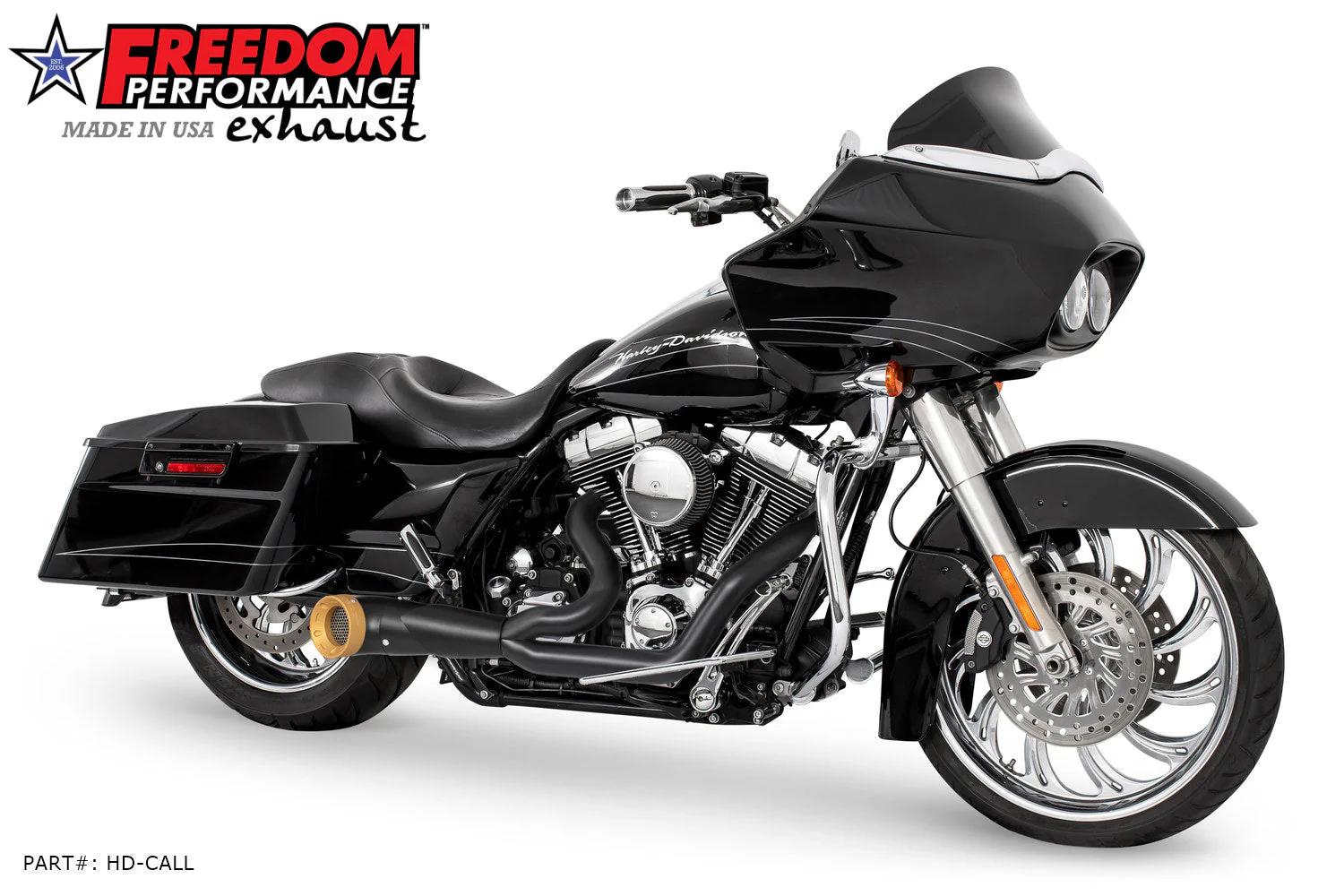 FREEDOM EXHAUST - TOURING 2-INTO-1 TURNOUT/SIDEDUMP FULL SYSTEM BUNDLE - Image 54