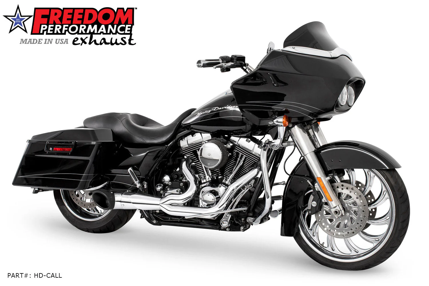 FREEDOM EXHAUST - TOURING 2-INTO-1 TURNOUT/SIDEDUMP FULL SYSTEM BUNDLE - Image 55