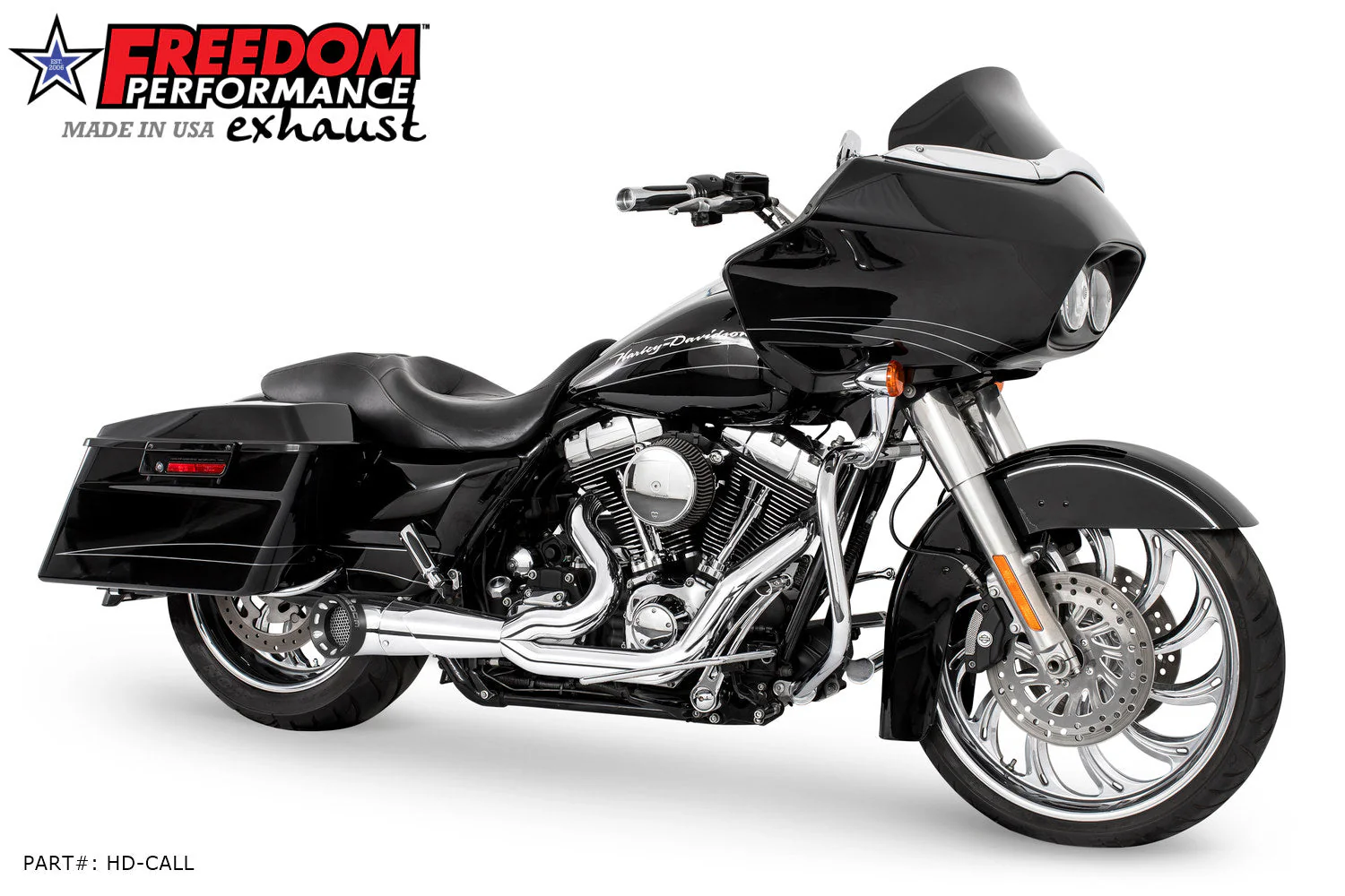 FREEDOM EXHAUST - TOURING 2-INTO-1 TURNOUT/SIDEDUMP FULL SYSTEM BUNDLE - Image 60